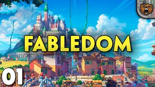 LANÇOU! Fazendo uma cidade medieval no mundo de contos de fada! - Fabledom #01 | 4k PT-BR