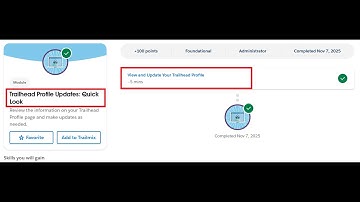 Trailhead Profile Updates: Quick Look | Salesforce