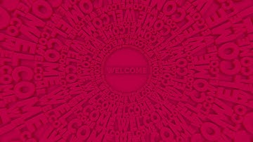 Welcome Digital Signage Red 1 hour loop