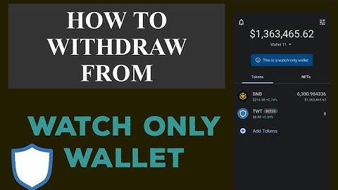 How to withdraw funds from a watch-only wallet | how to recover your lost seed phrase.