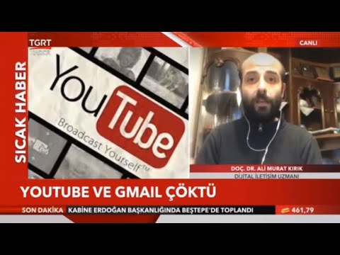 TGRT Haber | Doç. Ali Murat Kırık | YouTube, Google ve Gmail neden çöktü? Siber saldırı mı yapıldı?