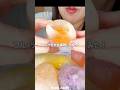 フルーツ型の氷再現してみた🍑#asmr #eatingsounds #咀嚼音#ice #mukbang