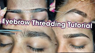 How to do Heavy Growth Hair Eyebrows Threading.