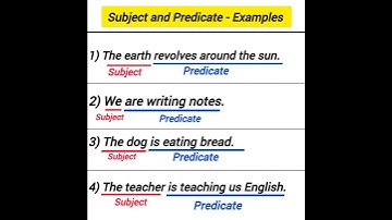 subject predicate examples