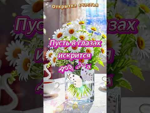 Открытка Счастья с Теплом 💛 #лучшее #видео #открытка #shorts #шортс #like #радость #топ #video #мир