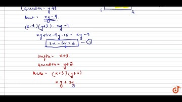 The area of a rectangle    gets reduced by 9 square units if its length is reduced by 5 units