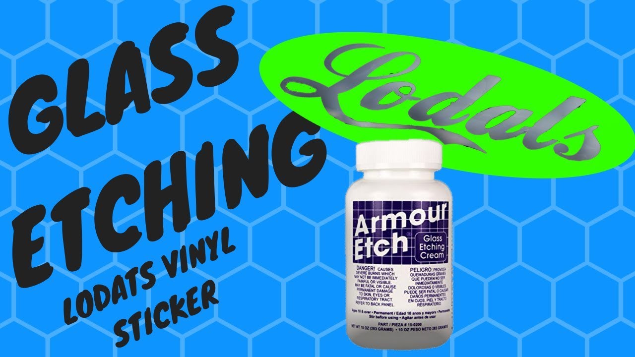 How to Etch Glass with Armour Etch Cream and Vinyl 