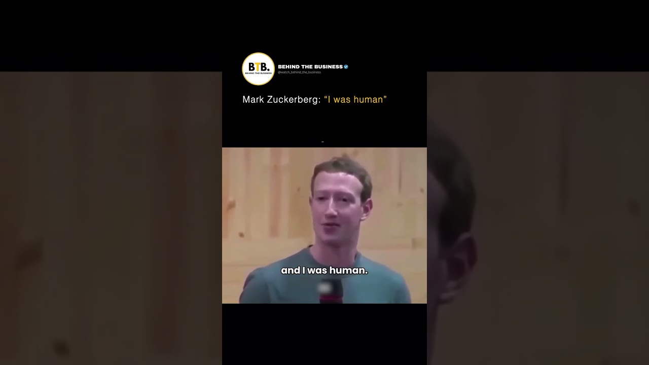 Mark Zuckerberg: “I was human” - YouTube