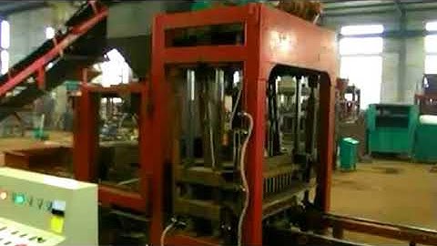 QTJ4 25 concrete block machine testing video