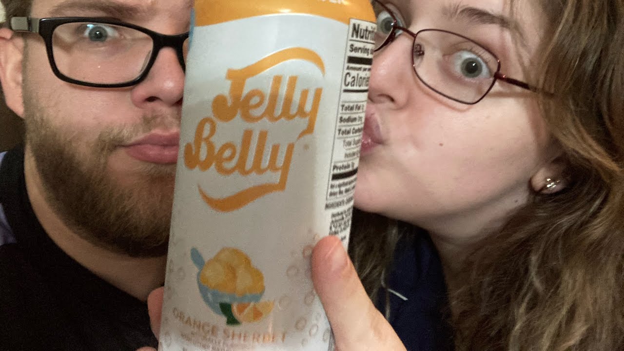 Jelly Belly Orange Sherbet Sparkling Water Review YouTube