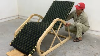 Wooden Furniture Processing Project / Make A Relaxing Chair For Your Garden Space - DIY Chair