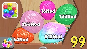 Blob Merge 3d - Gameplay Walkthrough Part 99 - All Max levels Unlock 512nod-1048nod (Android, iOS)