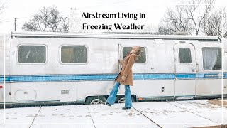 Living In An Airstream Tiny Home With Freezing Temperatures by Kayla Anne 2,342 views 3 years ago 10 minutes, 1 second