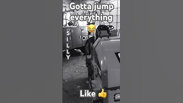 Had to jump it all!! Lol #viral #viralshort #funny #jumpstart