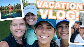 WEEKEND VACATION VLOG! We went to the cutest Airbnb in Chester, played golf \& had a fricken TIME!!