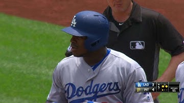 LAD@PIT: Puig drives in two on a single to right