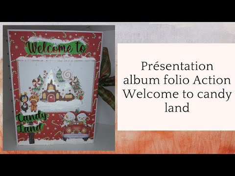 Album de Noël avec les produits de chez Action 