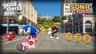 GTA 5 - Sonic VS Shadow | Battle of the Fastest Hedgehog