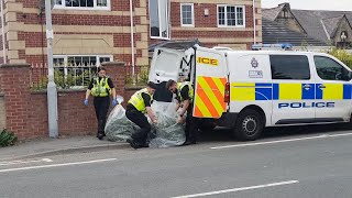 Bradford police seized a large amount of cannabis with a street value of £100,000 from a mansion