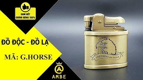 Hộp quẹt xăng đá đồng dập cối đầu chim ó G.Horse - Ambe.vn