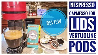 How To Reuse Nespresso Vertuoline Capsules Coffee & Espresso Pods Reusable Pods CAPMESOO FOIL LIDS