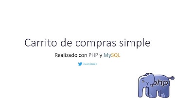 Carrito de compras simple con php - parte 1