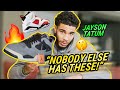 “Nobody Else Has These!” Jayson Tatum Shows Off His RAREST Sneakers! Jordan Exclusives & Customs 😱