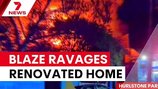 Family home destroyed in Hurlstone Park fire | 7NEWS