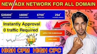 Best AdX Network for all Type Domain  High CPC CPM Google AdX | Easy Instant Approval Google AdX