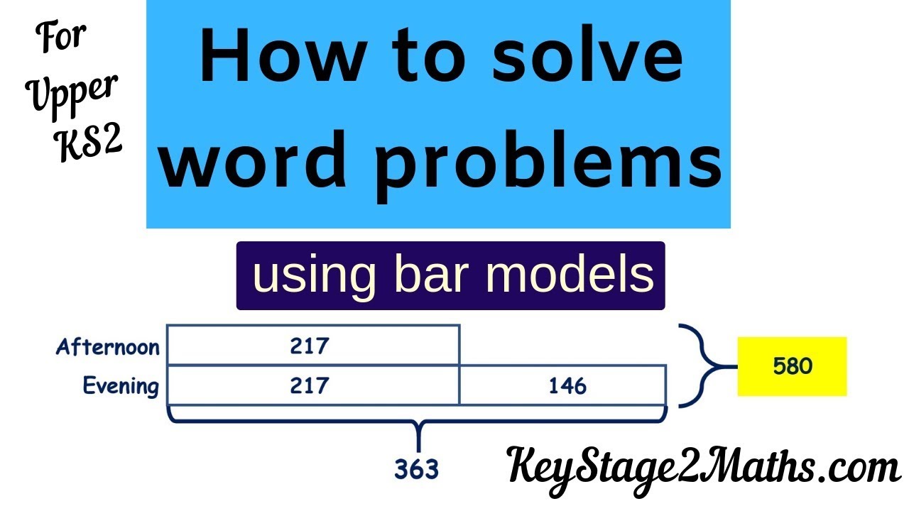 problem solving bar model youtube