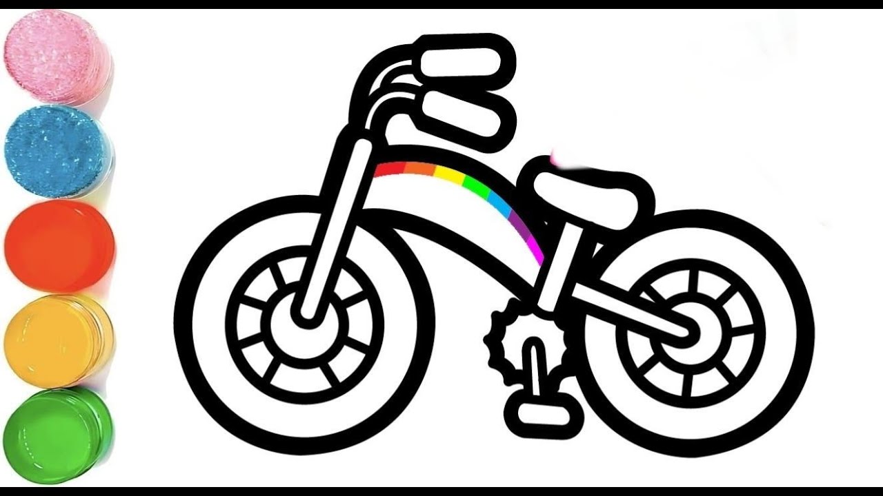 How To Draw a Cycle Drawing | Kids Cycle Drawing For Children's | Beautiful Cycle Drawing