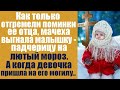 Как только отгремели поминки отца, мачеха выгнала малышку на лютый мороз. А когда девочка пришла..