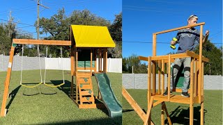 Swing set Assembly | KidKraft Appleton Wooden Swing set