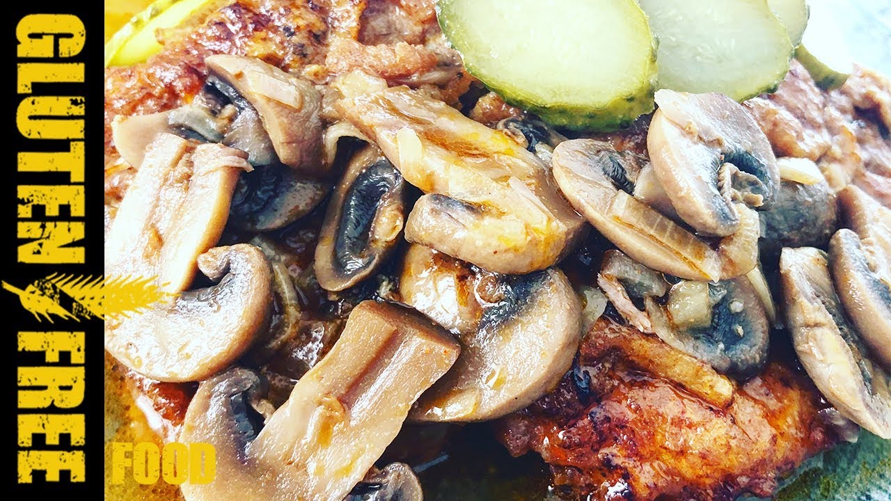 glutenfreesingles Mashroom sauce schnitzel - gluten free recipe