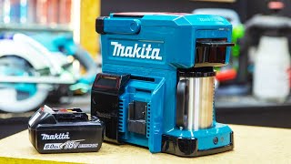 Make Coffee ANYWHERE!! Makita Cordless Coffee Maker