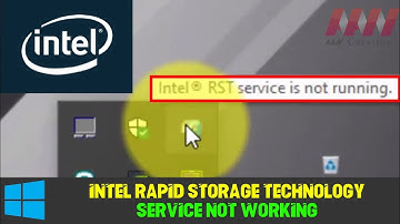 Intel Rapid Storage Technology Service not Working on Windows 10