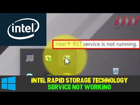 Intel Rapid Storage Technology Service not Working on Windows 10