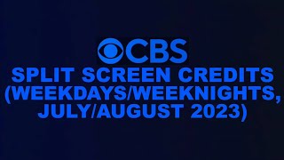 Cbs Split Screen Credits Weekdaysweeknights Julyaugust 2023