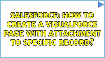 Salesforce: How to create a Visualforce page with attachment to specific record?