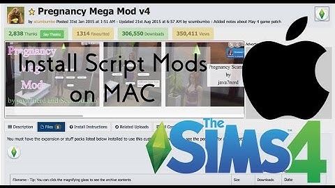 HOW TO: Install Sims 4 Script Mods on a MAC | CSIMS4