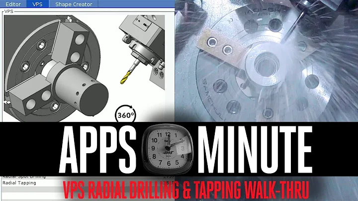 Don't Know G Code Use VPS to Program Radial Drilling & Tapping On Your Haas Lathe Haas Apps Minute