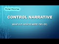 How to develop Control Narrative Engineerng Design Document for PLC, DCS , Control System