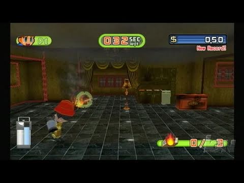 Help Wanted: 50 Wacky Jobs Nintendo Wii Video - Fight Fire With... Water.