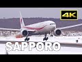 [4K] 政府専用機 タッチアンドゴー / JASDF Japanese Air Force One at Sapporo New Chitose Airport / 新千歳空港