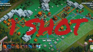 Clash of Clans - Cantera de Golems Nivel 2, 100% en un solo ataque.