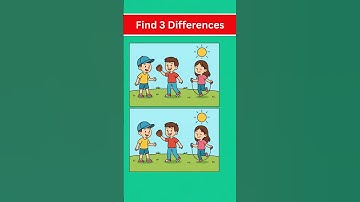 Can You Spot the 3 Differences? 🔍 Only 1% Can! #shorts #games #difference #trending