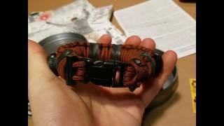 Fallout Survivor Strap, A Shtf Apocalypse Paracord Bracelet For Off Grid Survival.