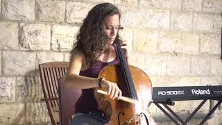 20190904 22:11 Talia Erdal cello is playing at friends place in Bet Hakerem 02:35