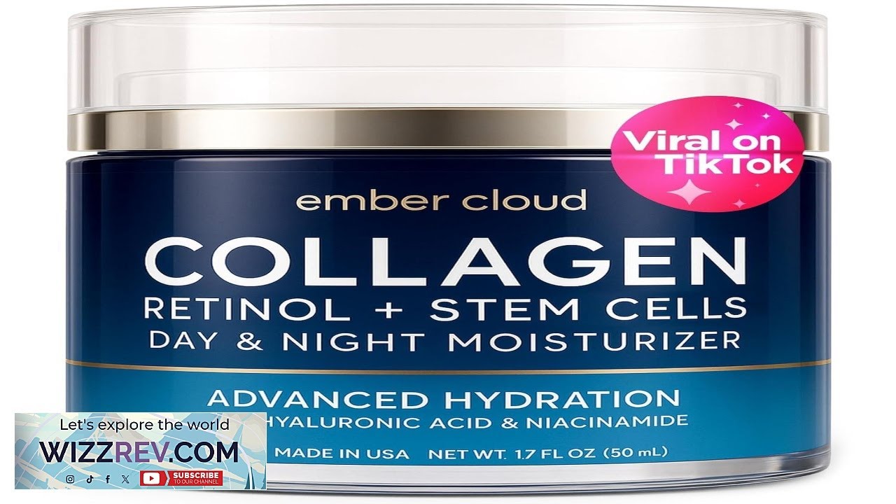 Collagen Face Cream with Stem Cells Retinol Hyaluronic Acid Niacinamide