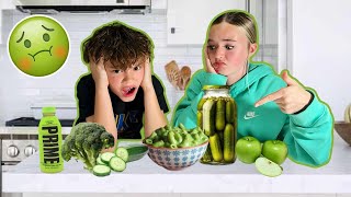 Only Eating GREEN Food for 24 Hours! *BAD IDEA* 🤢 by The Rowdy Fam  33,614 views 2 months ago 21 minutes